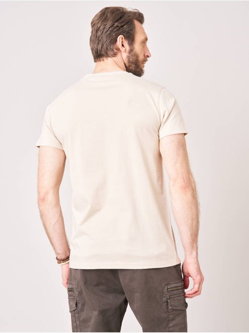 T-shirt regular homme en 100% coton avec imprimé en relief 'Deeluxe' - Kiabi