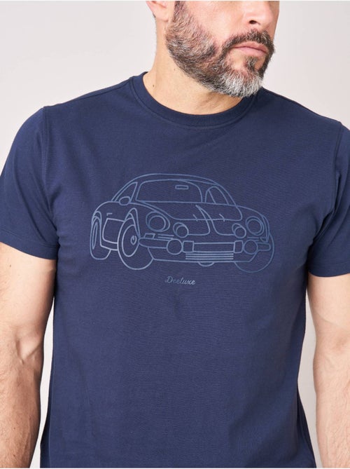 T-shirt regular homme en 100% coton avec imprimé en relief 'Deeluxe' - Kiabi