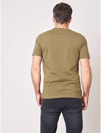 T-shirt regular homme en 100% coton imprimé moto 'Deeluxe'