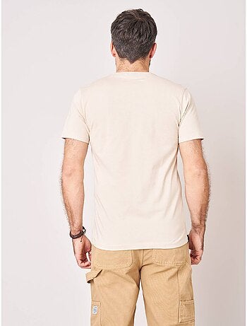 T-shirt regular homme en 100% coton imprimé ours sur canapé 'deeluxe'