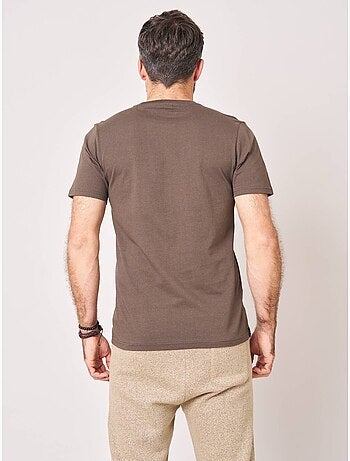 T-shirt regular homme en 100% coton imprimé ours sur canapé 'deeluxe'