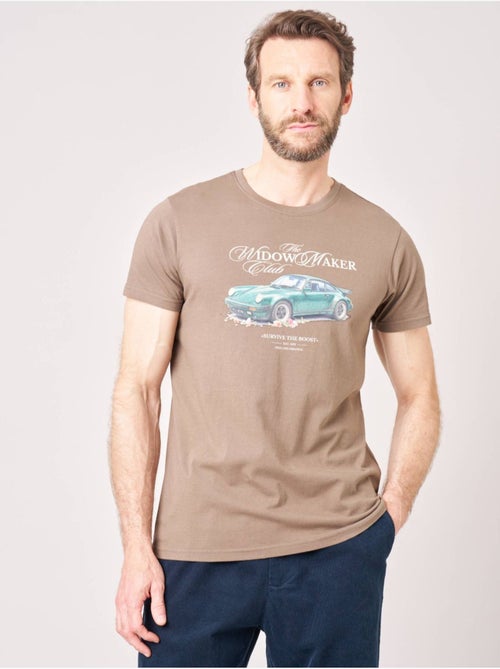 T-shirt regular homme en 100% coton imprimé voiture vintage  'Deeluxe' - Kiabi