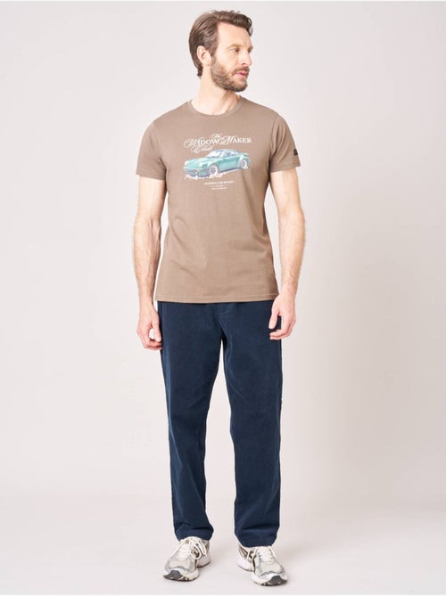 T-shirt regular homme en 100% coton imprimé voiture vintage  'Deeluxe' - Kiabi