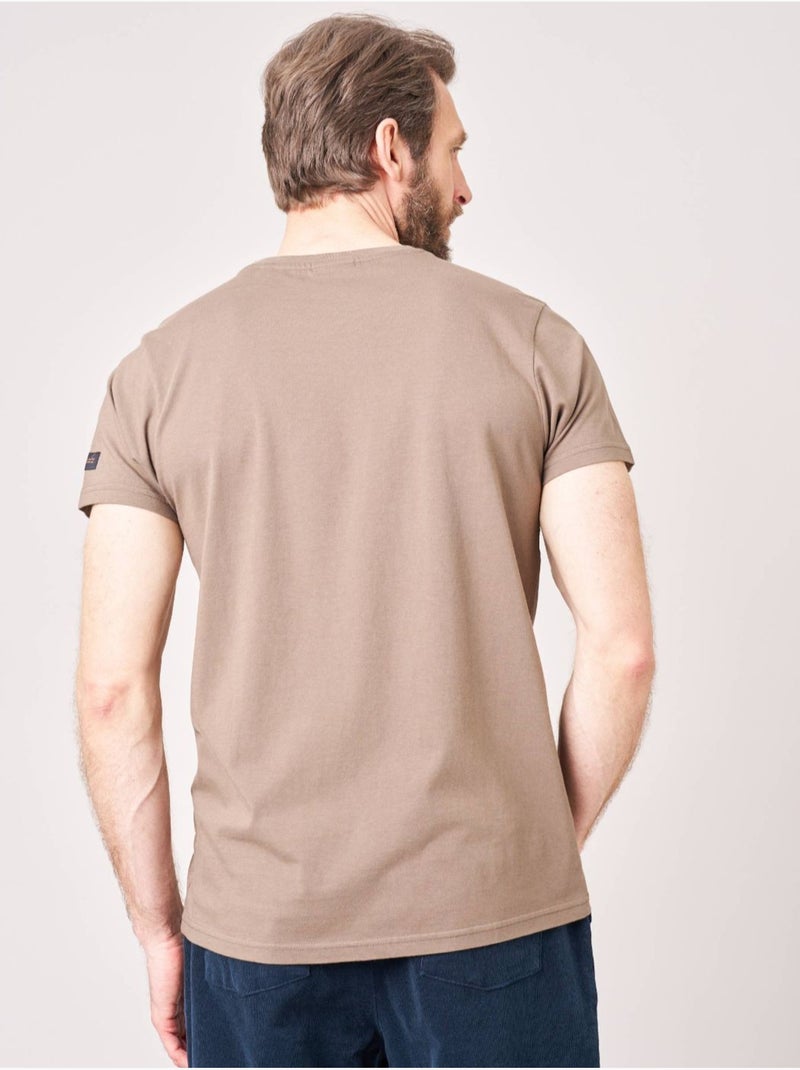 T-shirt regular homme en 100% coton imprimé voiture vintage  'Deeluxe' Marron chocolat - Kiabi