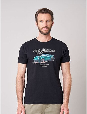 T-shirt regular homme en 100% coton imprimé voiture vintage 'deeluxe'
