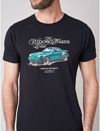 T-shirt regular homme en 100% coton imprimé voiture vintage 'deeluxe'