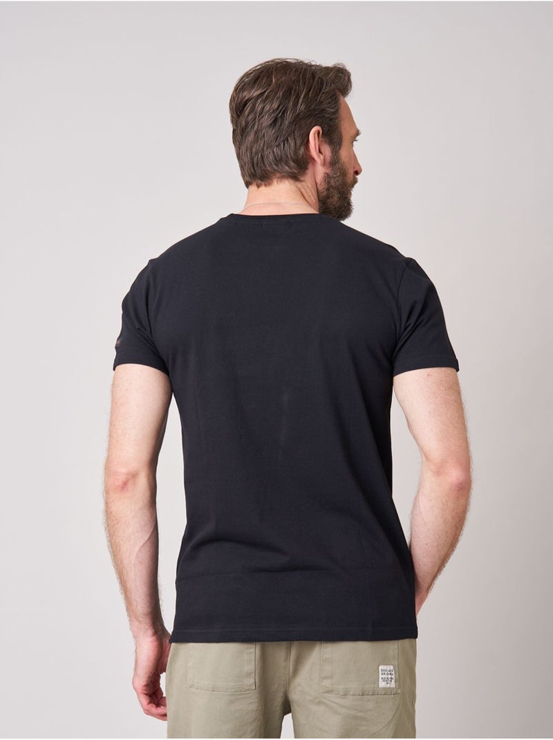 T-shirt regular homme en 100% coton imprimé voiture vintage  'Deeluxe' Noir - Kiabi