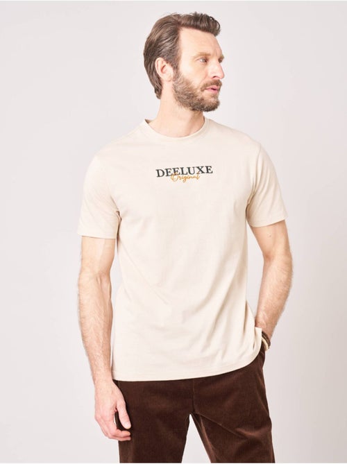 T-shirt regular homme en 100% coton jersey 'Deeluxe' - Kiabi