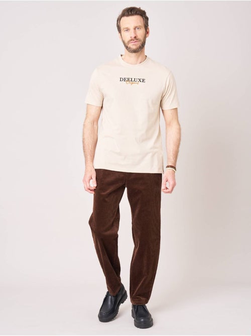 T-shirt regular homme en 100% coton jersey 'Deeluxe' - Kiabi