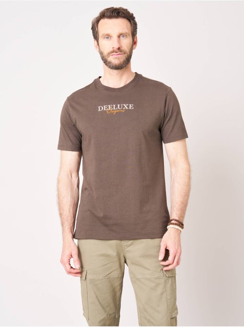 T-shirt regular homme en 100% coton jersey 'Deeluxe' - Kiabi