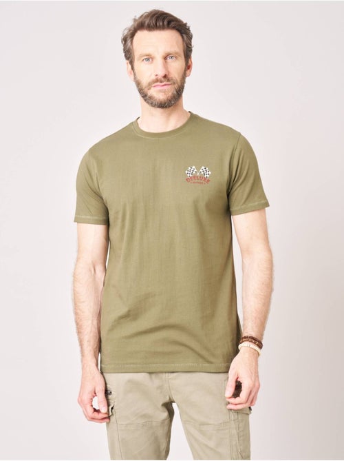 T-shirt regular homme en 100% coton jersey imprimé crâne racing 'deeluxe' - Kiabi T-shirt regular homme en 100% coton jersey imprimé crâne racing 'deeluxe' - Kiabi
