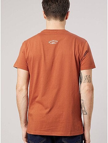 T-shirt regular homme en 100% coton jersey imprimé moto vintage 'deeluxe'
