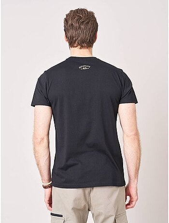T-shirt regular homme en 100% coton jersey imprimé moto vintage 'deeluxe'