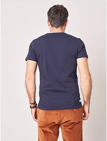 T-shirt regular homme en 100% coton jersey imprimé ours 'deeluxe'