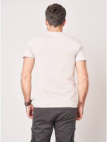 T-shirt regular homme en 100% coton jersey imprimé ours 'deeluxe'
