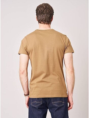 T-shirt regular homme en 100% coton jersey imprimé ours 'deeluxe'