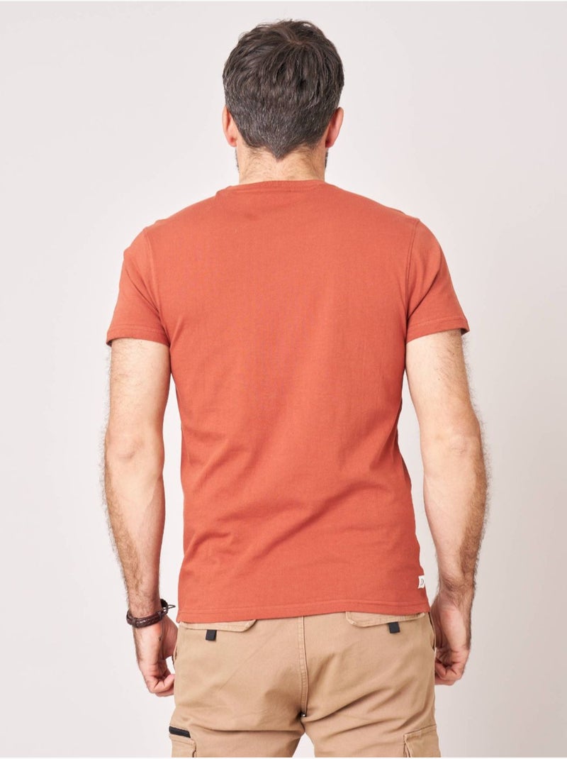 T-shirt regular homme en 100% coton jersey imprimé ours 'Deeluxe' Marron havane - Kiabi