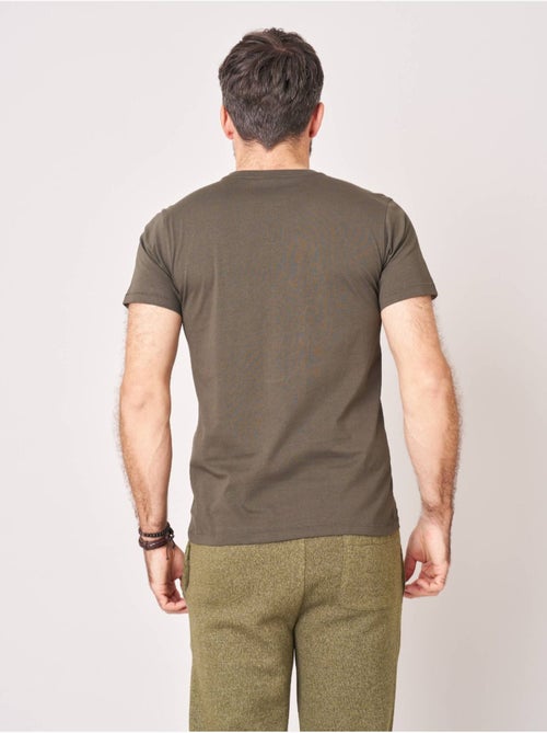 T-shirt regular homme en 100% coton jersey imprimé tête de mort à motif floral 'Deeluxe' - Kiabi