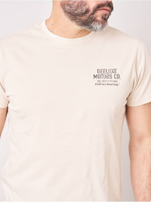 T-shirt regular homme imprimé moto vintage 'Deeluxe' - Kiabi