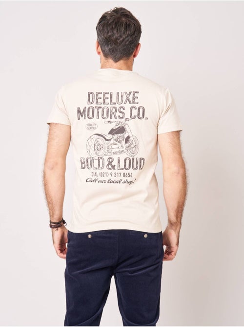 T-shirt regular homme imprimé moto vintage 'Deeluxe' - Kiabi