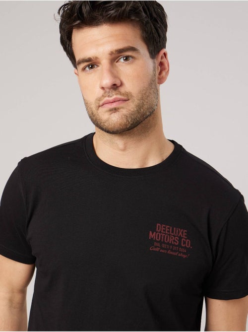 T-shirt regular homme imprimé moto vintage 'Deeluxe' - Kiabi