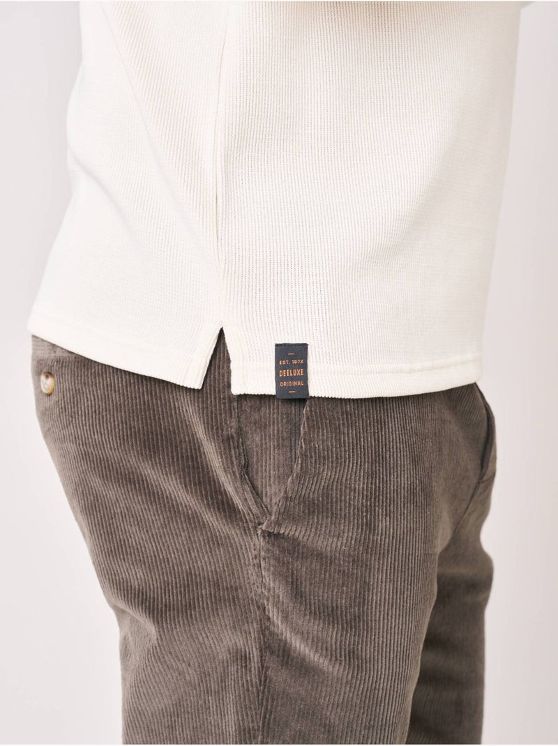 T-shirt regular homme uni 'deeluxe' Ecru - Kiabi
