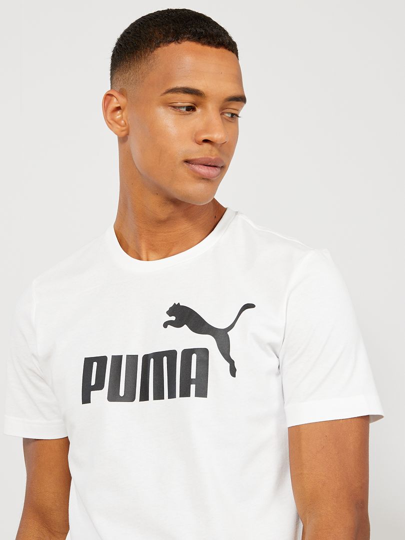 T-shirt regular imprimé 'Puma' blanc - Kiabi