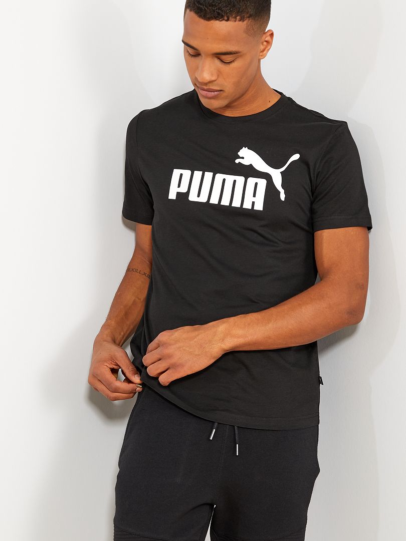 T-shirt regular imprimé 'Puma' noir - Kiabi