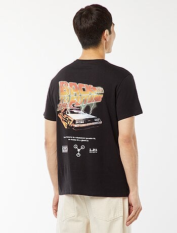 T-shirt 'Retour vers le futur' imprimé recto/verso