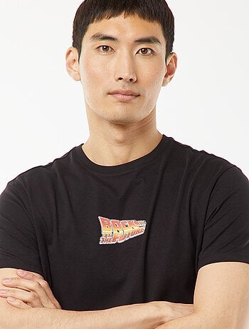 T-shirt 'Retour vers le futur' imprimé recto/verso