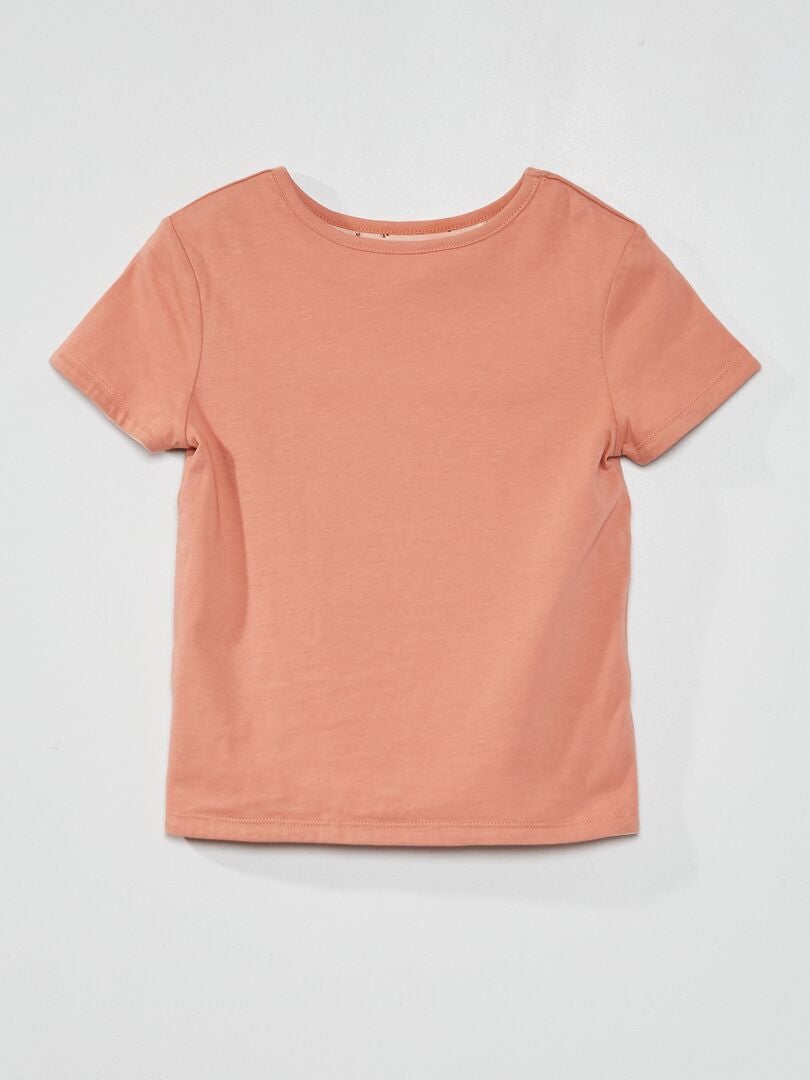 T-shirt réversible manches courtes Rose - Kiabi