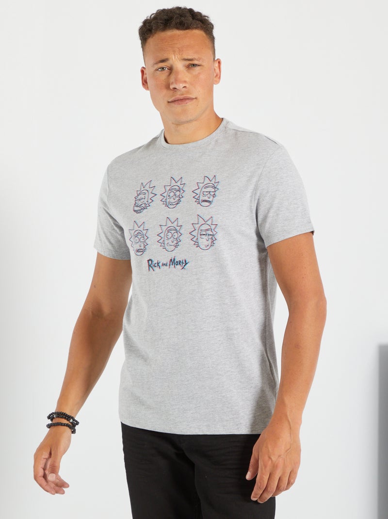 T-shirt 'Rick et Morty' en jersey Gris - Kiabi