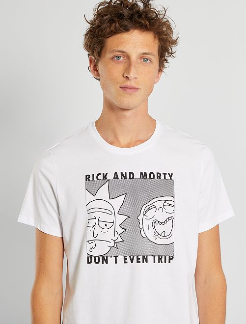T-shirt 'Rick & Morty'                             blanc 
