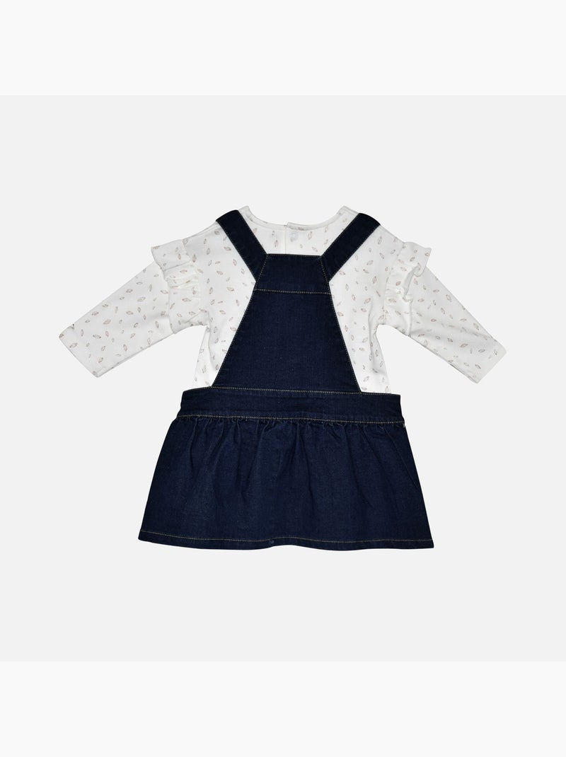 T SHIRT + ROBE SALOPETTE DEBORAH Bleu - Kiabi