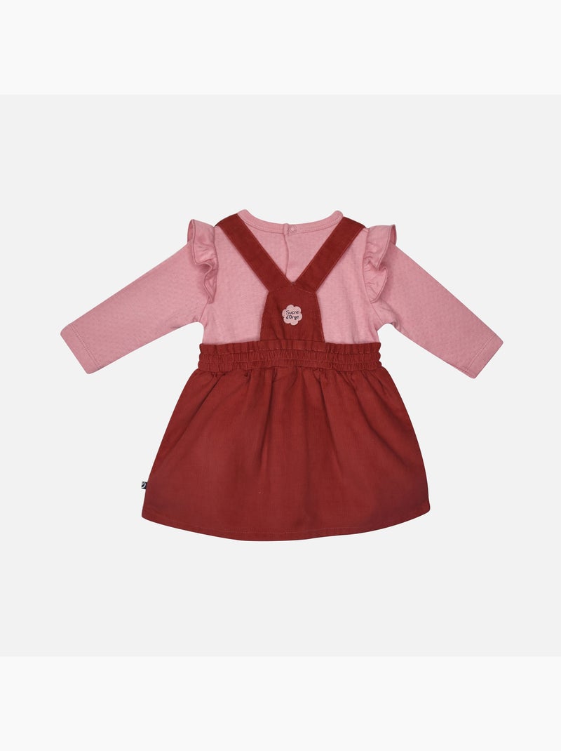 T-SHIRT ROBE VELOURS FRANCOISE Rose - Kiabi