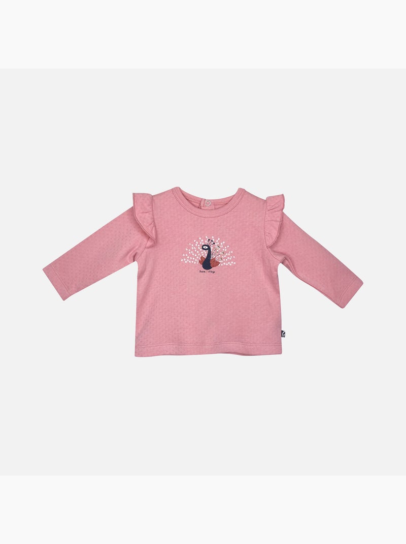 T-SHIRT ROBE VELOURS FRANCOISE Rose - Kiabi
