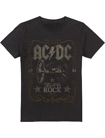 T-shirt rock label - ac/dc