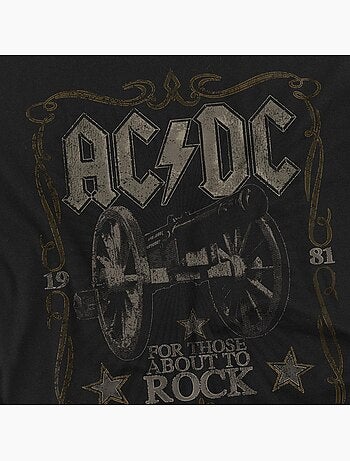 T-shirt rock label - ac/dc
