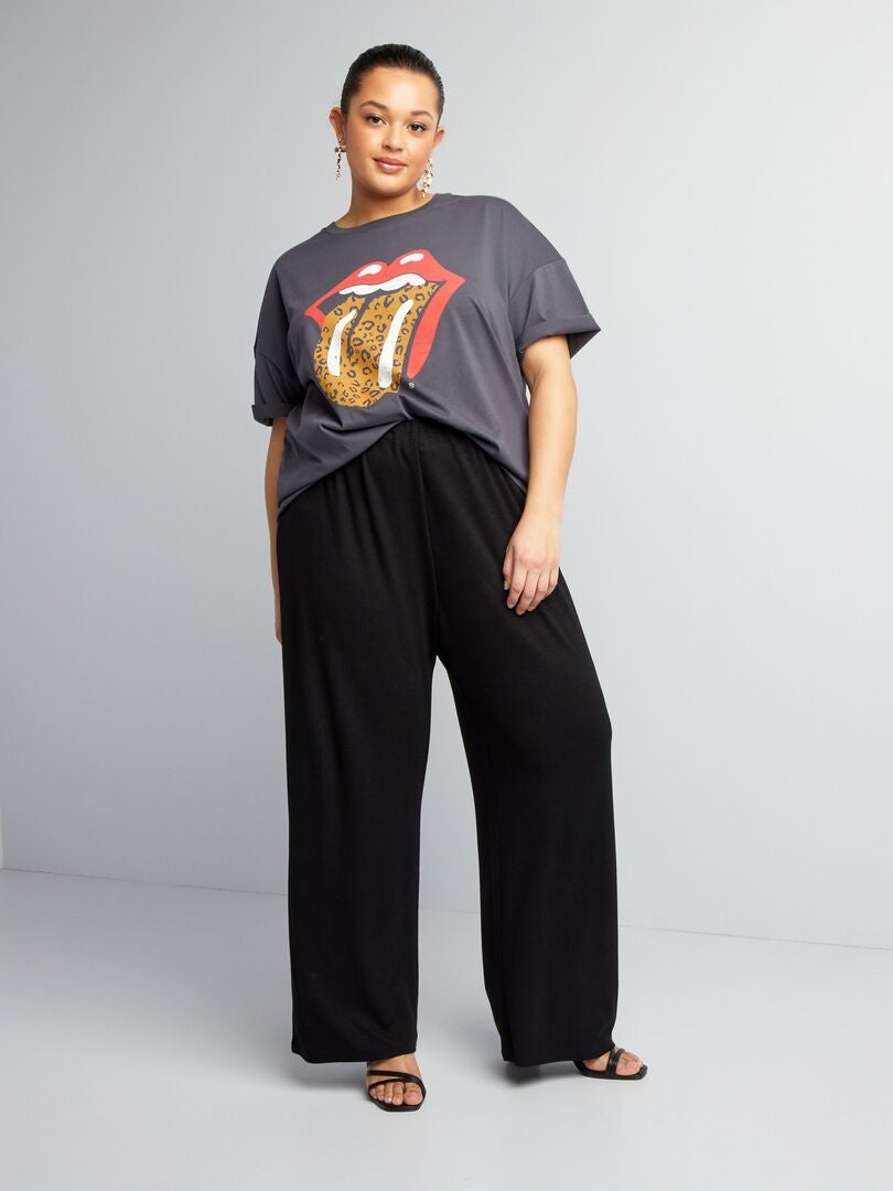 Tee shirt rolling discount stones femme kiabi