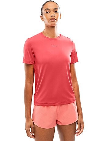 T-shirt running manches courtes femme fitness femme singapore coral