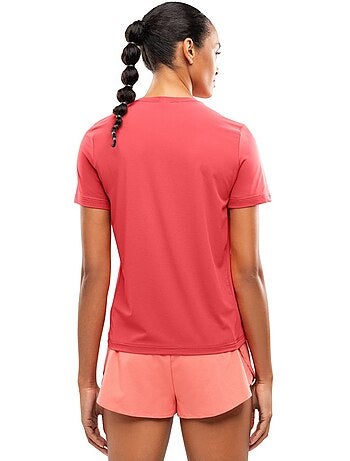 T-shirt running manches courtes femme fitness femme singapore coral