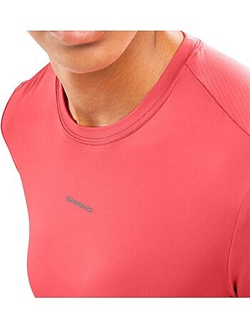 T-shirt running manches courtes femme fitness femme singapore coral