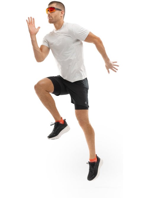 T-shirt running manches courtes homme fitness homme gate gray - Kiabi T-shirt running manches courtes homme fitness homme gate gray - Kiabi