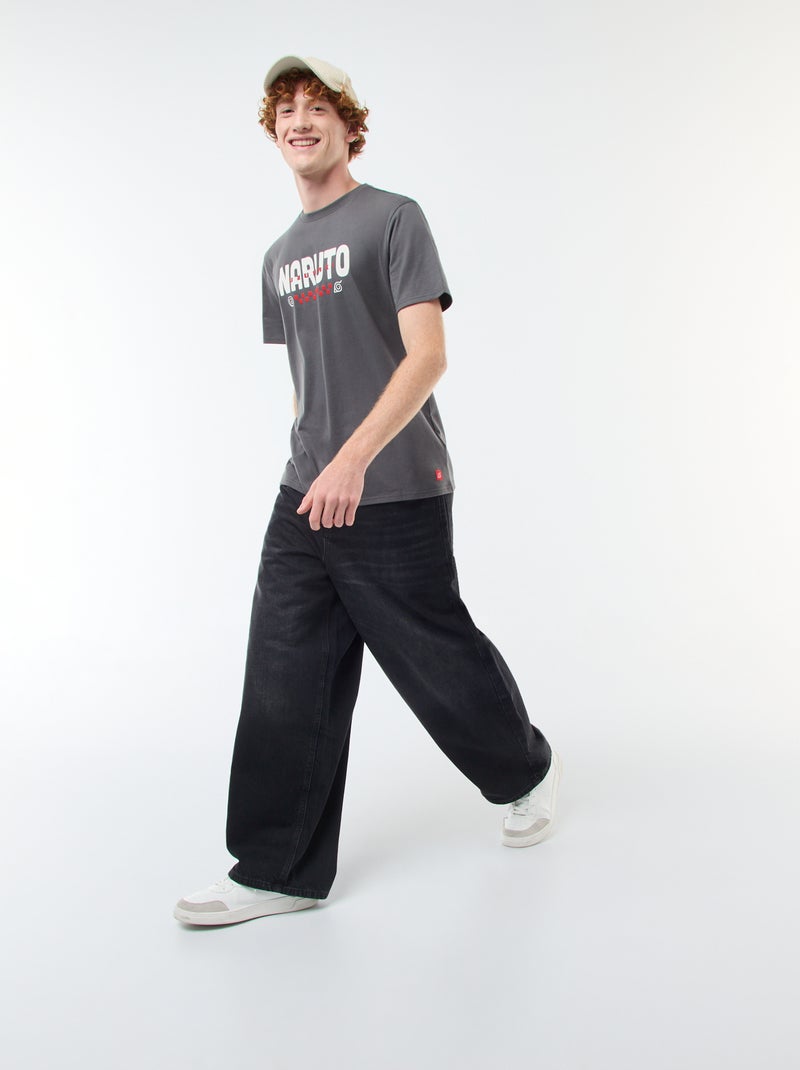 T-shirt 'Sahinler' 'Naruto' en coton Gris - Kiabi