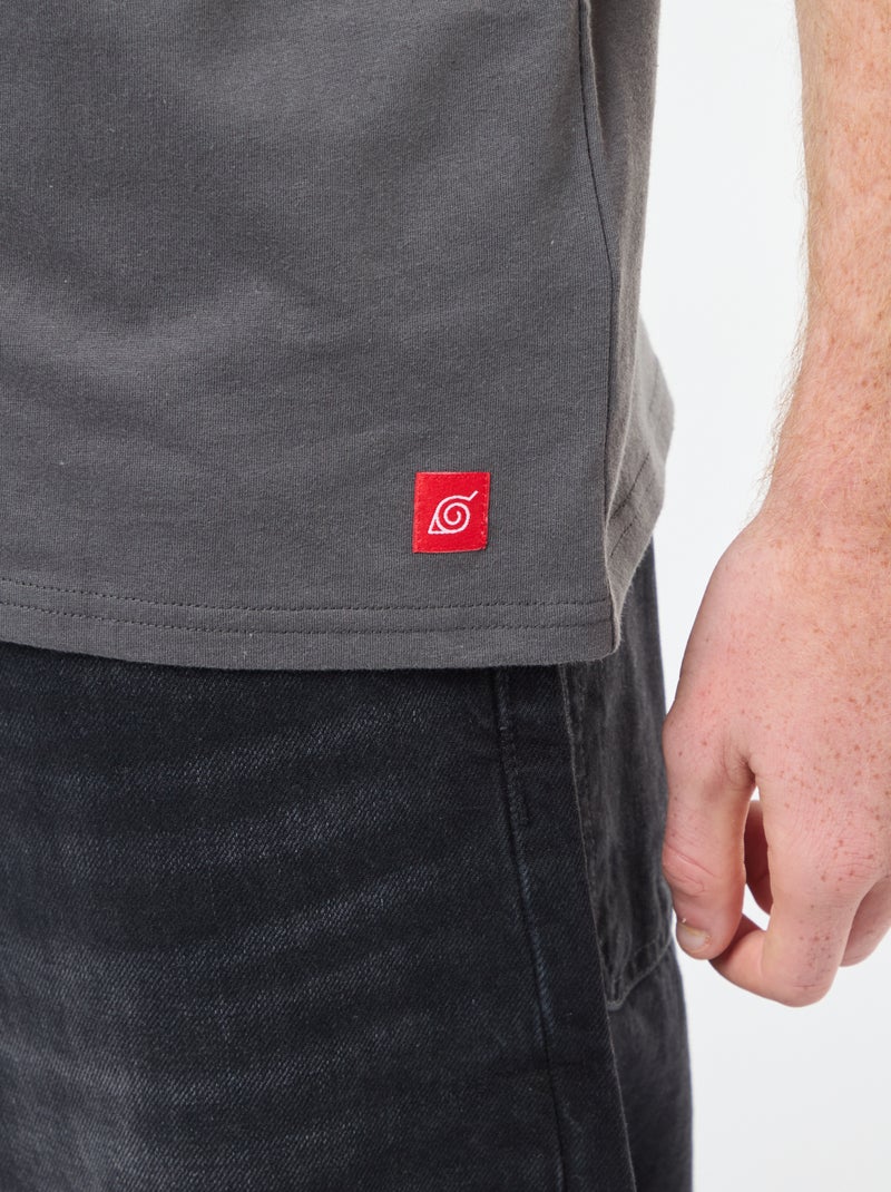 T-shirt 'Sahinler' 'Naruto' en coton Gris - Kiabi