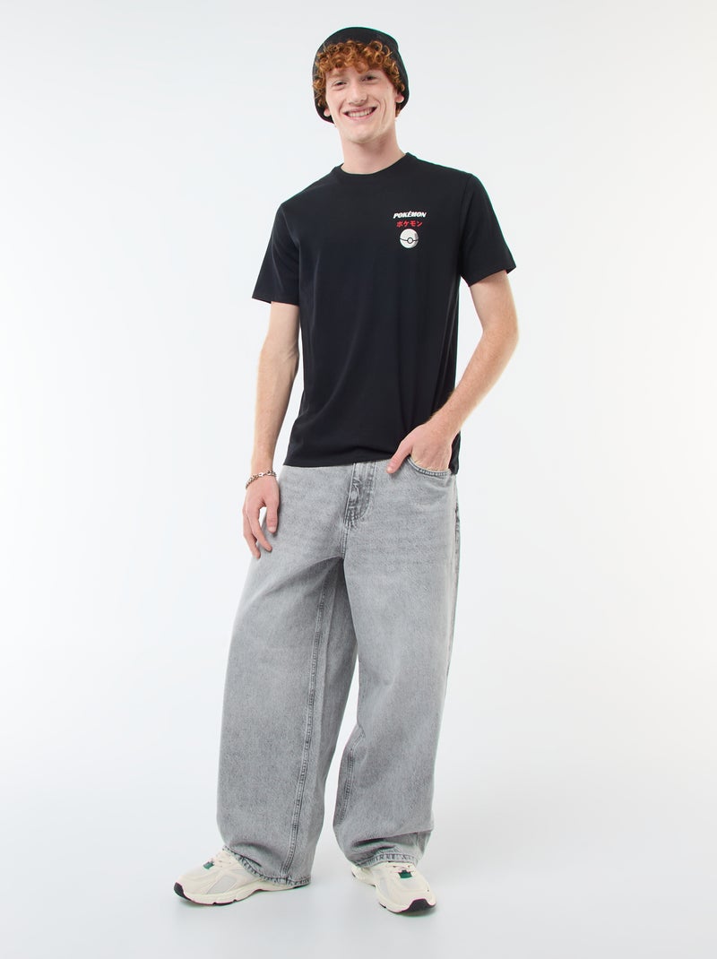 T-shirt 'Sahinler' 'Pokémon' en coton Noir - Kiabi