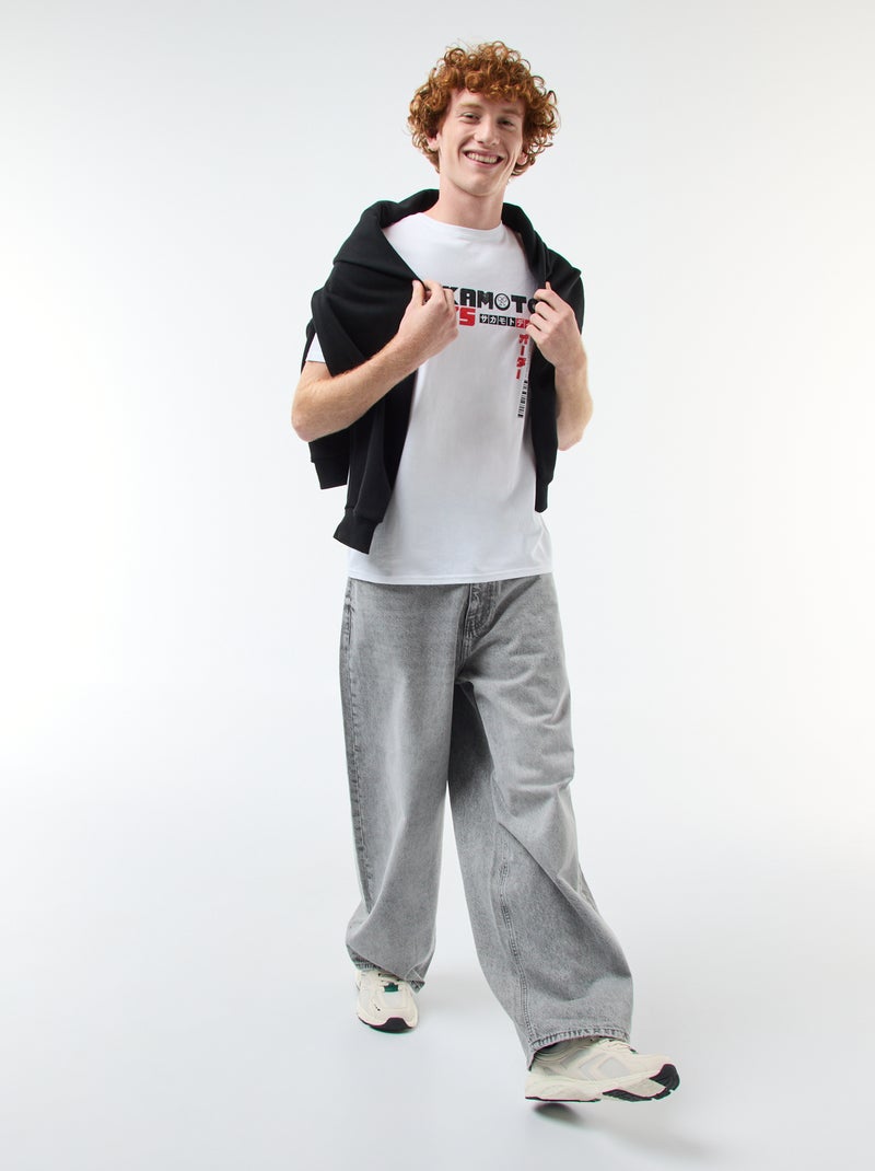 T-shirt Sahinler' 'Sakamoto days' en coton Blanc - Kiabi