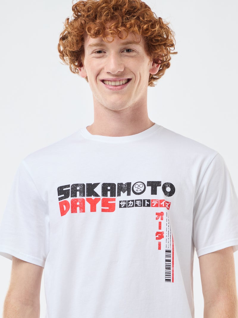 T-shirt Sahinler' 'Sakamoto days' en coton Blanc - Kiabi