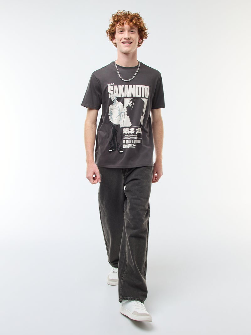 T-shirt Sahinler' 'Sakamoto days' en coton Noir - Kiabi