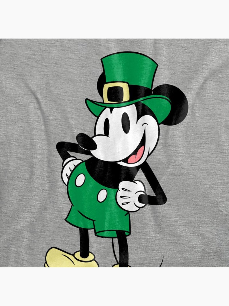 T-shirt saint-patrick motif mickey mouse - disney (occasion: la saint-patrick) Gris clair - Kiabi